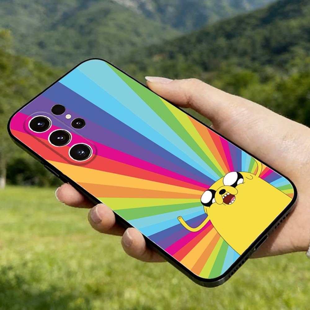 Adventure Time Phone Case For Samsung Galaxy A56,36,26,16,76,55,35,25,15,54,34,24,14 Soft Silicone Black Cover