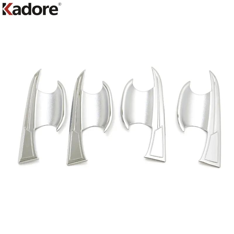 Car Side Door Handle Bowl Cover Trim For Volkswagen VW Teramont Atlas 2017 2018 2024 Chrome Accessories