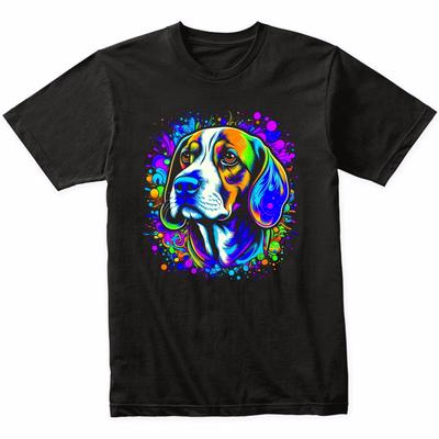Beagle Psychedelic Dog Art T-Shirt - Beagle Owner Gift - Beagle Shirt