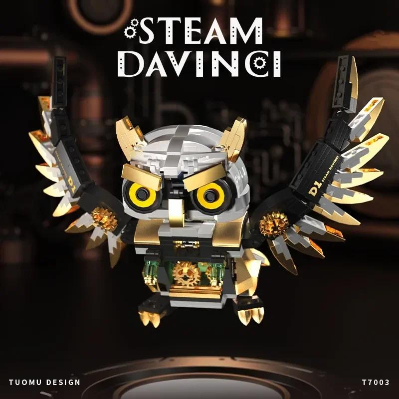 Non-Toxic Creative Owl Punk Building Toy Assembly Building Block Set Diy Mechanical Animal Building Block Model Christmas Birthday Gifts
