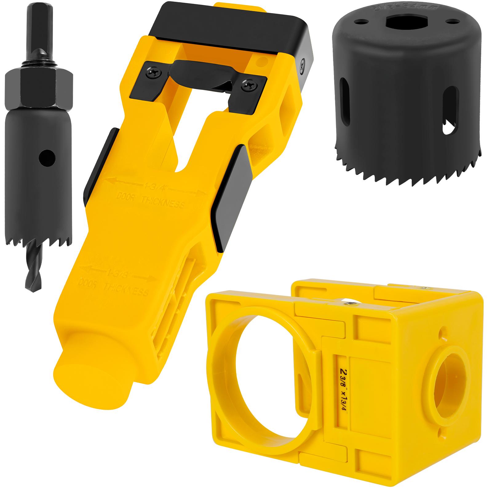 

Door Lock Installation Set Door Lock Hole Saw Set Carbon Steel Door Hole Drilling Tool Hand Tools Door Installation Tools