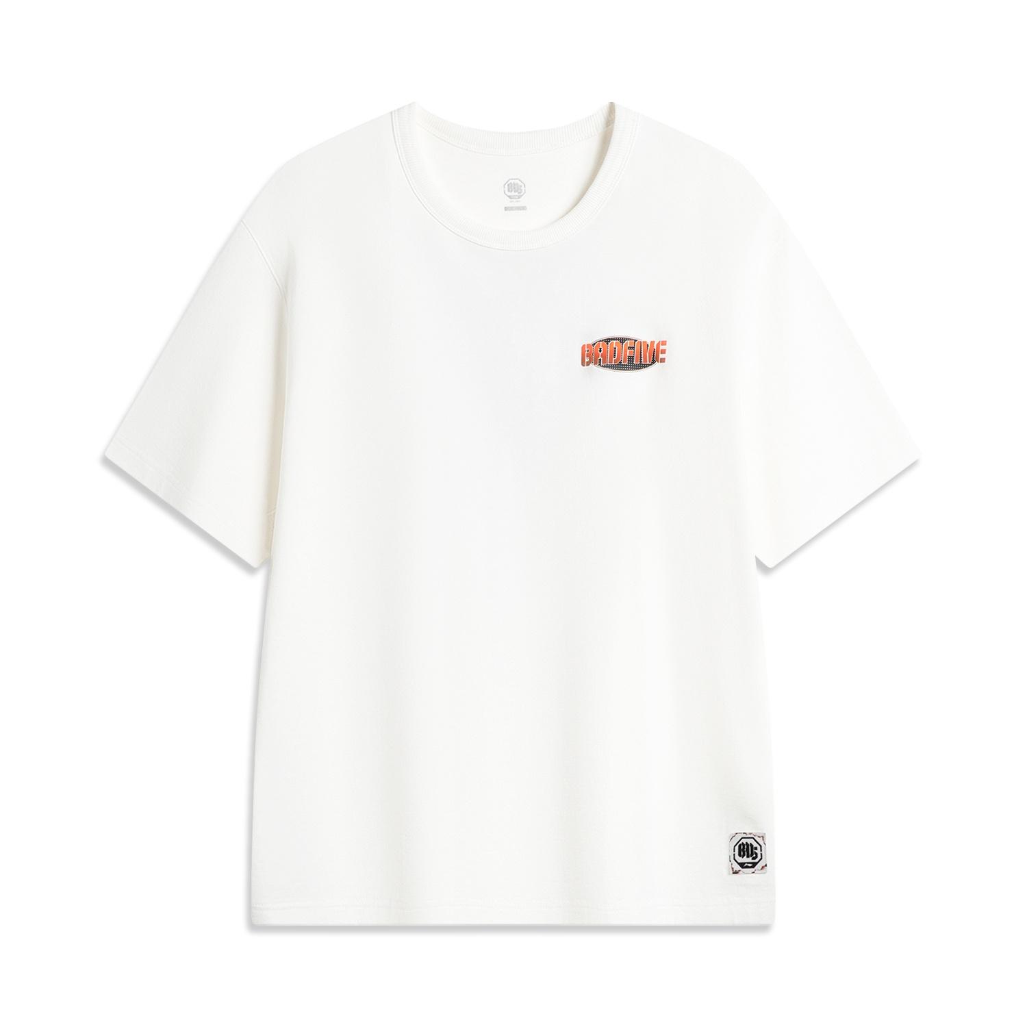 Li-Ning BadFive Hoops Graphic T-shirt White Men s AHSU149-1 XL