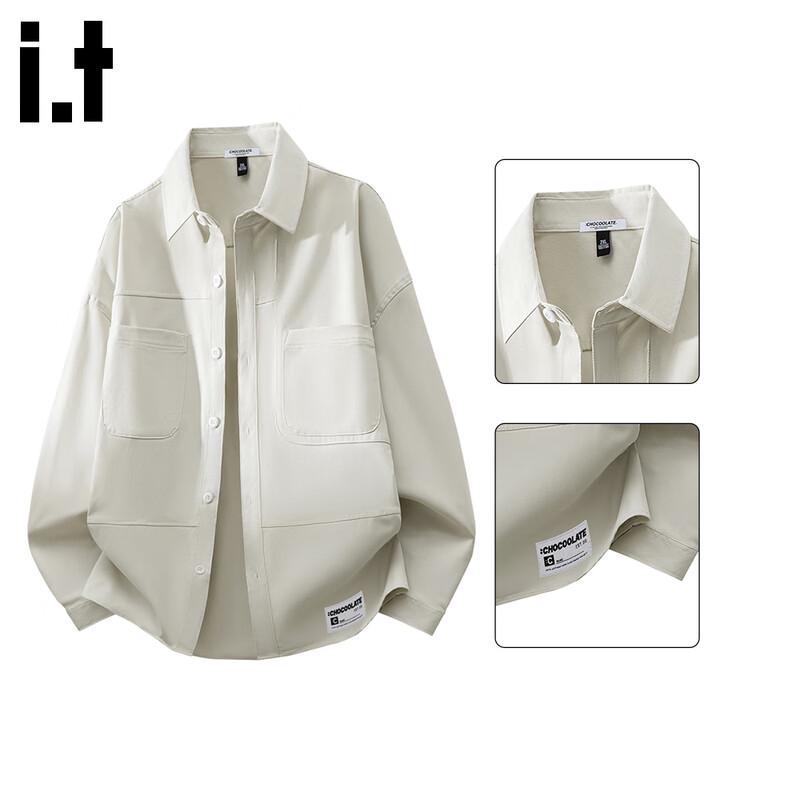 :CHOCOOLATEit Men's Japanese Retro Workwear Long Sleeve Shirt Jacket