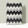 Retrozigzagstripe Throw Lightweight 240G Flannel Blanket Soft Skin-Friendly For Summer Cooling