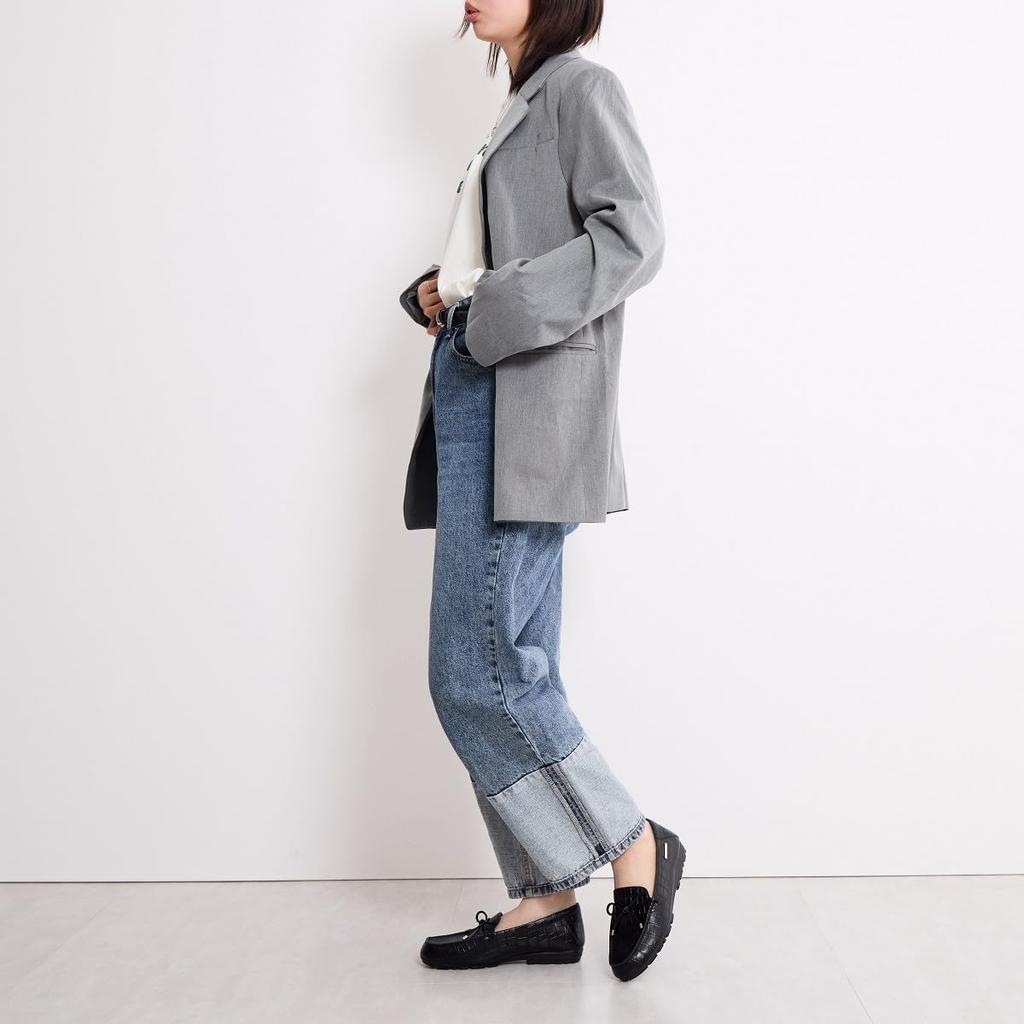 HIMIKO / Ribbon Motif Moccasins / 651109 Black 230