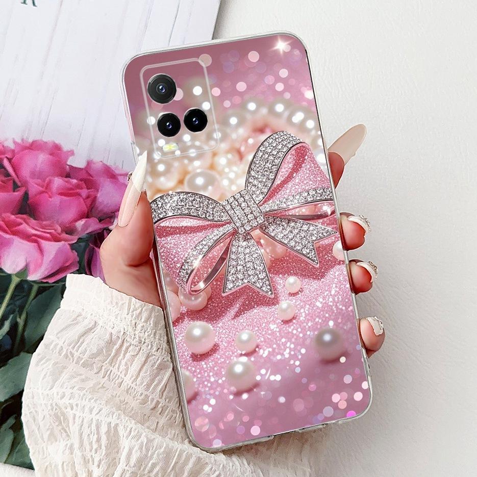 For Vivo Y33s 4G V2109 Case Vivo Y21 Y21s V2110 V2111 New Luxury Painted Cover Soft Silicone Case For Vivo Y21e Y21t Y33t Fundas