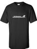 Air Botswana Retro White Logo Gaborone Airline Black Cotton T-Shirt