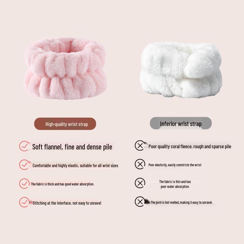 Absorbent Face Washing Wristbands