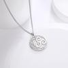 LIKGREAT Viking Celtic Moon Pendant Necklace Crescent Spiral Triskele Triangle Necklace Amulet Stainless Steel Men Women Jewelry