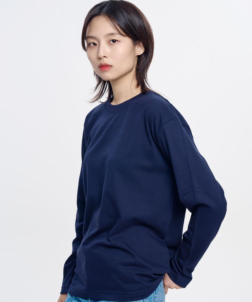 Yunaitideuaeseul [2Pack] Basic Plain Long Sleeve T-Shirt (Type B)