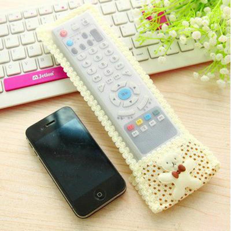 Universal Remote Control Cover Cartoon Bear Lace Tv / Air Conditioning Remote Case