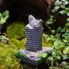 Damaged Building Model Figure Aquarium Ornament Resin Decoration With Detailed Design For Unique FishTank Landscapes