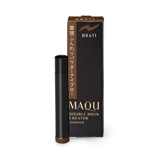 MAQUILLAGE Double Brow Creator BR611 Puder do brwi Brwi Oko Brązowy Shiseido (Proszek) (Nabój) 0.3g (Typ Tip-on) Makijaż, Brwi, Makijaż,