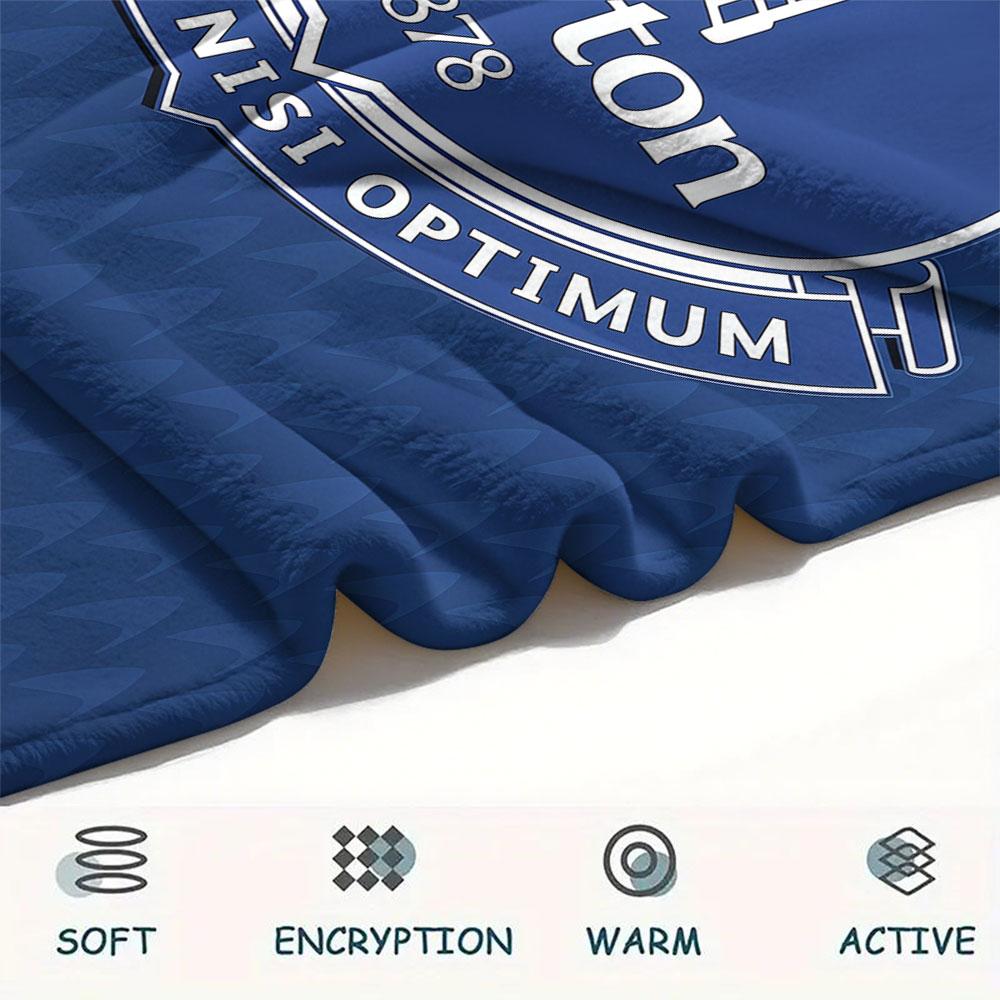 1PC Everton F.C Patterned Flannel Blanket Suitable For All Seasons for Home Decor Warmth and Comfort Gifts Holiday Present
