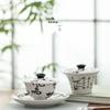 Nanshan Mr. Chinese Ceramic Gaiwan Tea Set