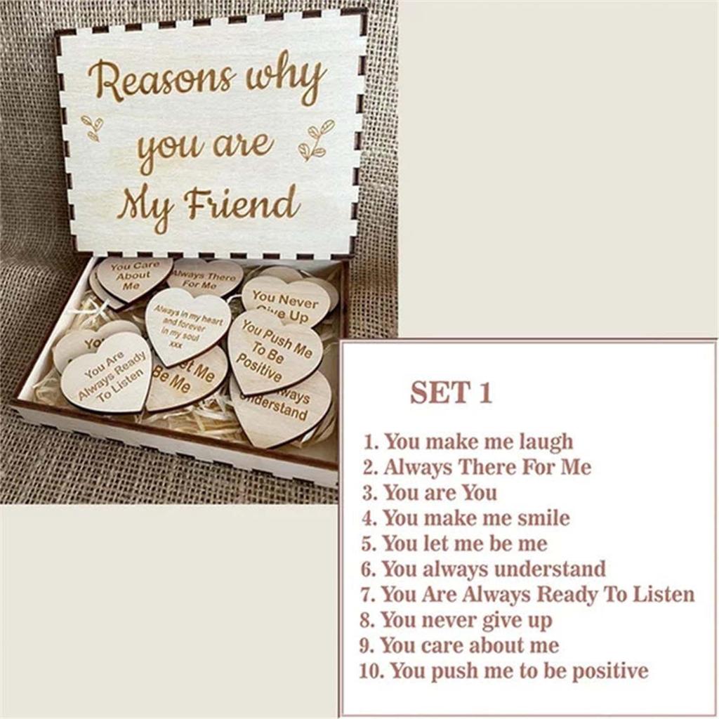 Unique Friendship Gift: Decorative Wood Chips with Custom Logo Available