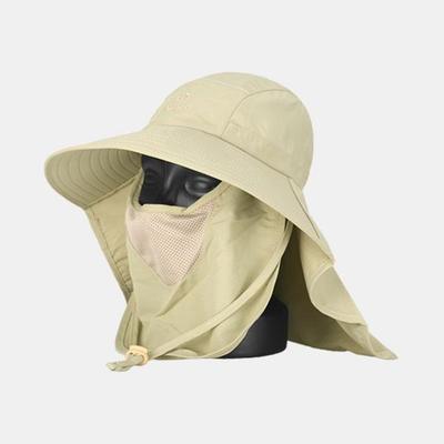 BELIVUS Men's Safari Hat Travel Work Cap Scarf Bucket Hat BPH014