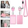 With Breakaway Lanyard Retractable ID Badge Holder Badge Reel Clip Set  Access Control