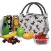 Graue Dackel Dackel Isolierte Lunchtaschen für Camping Reisen Der Wiener Hund Teckel Wiederverwendbare Kühltasche Thermische Bento-Box Damen