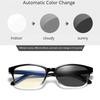 Square Frame Change Color Eyewear Photochromic Eyeglasses Women Men UV400 0 -0.5 -1.0 -1.5 -2.0 -2.5 -3.0 To -6.0
