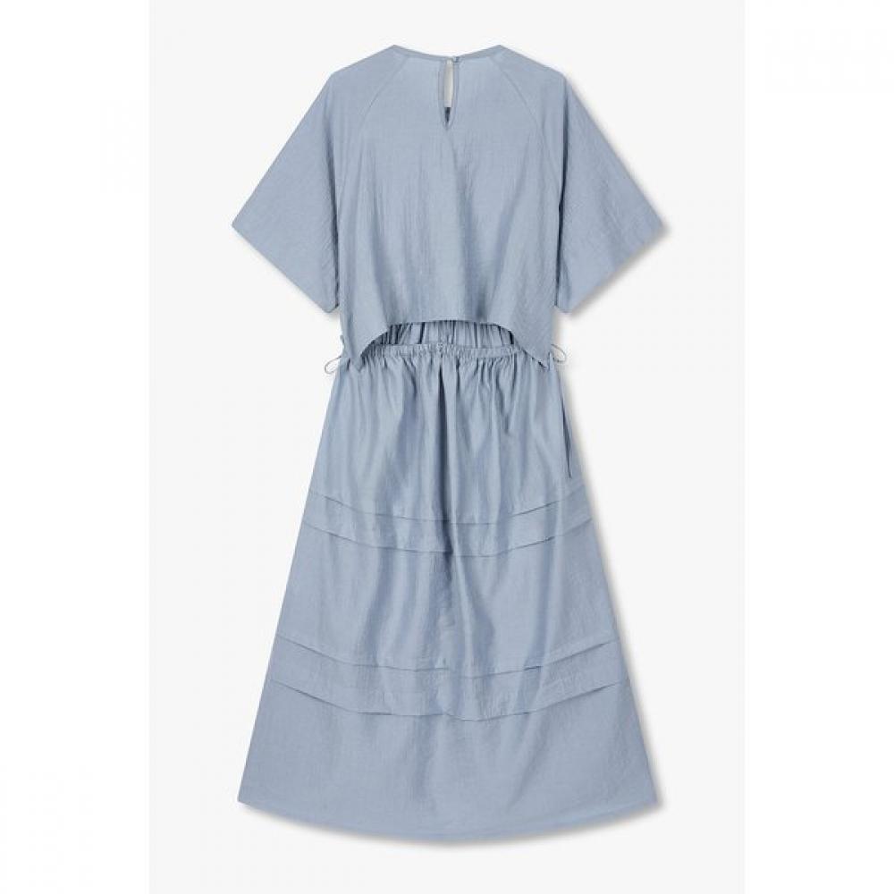 STUDIO TOMBOY Short Sleeve Dress With Ribbon Detail Back Open 9106241210