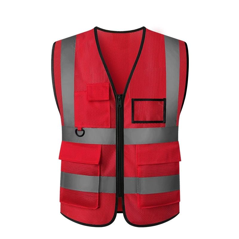Colete refletivo de alta visibilidade, roupas de trabalho, motocicleta, ciclismo, esportes, roupas de segurança refletivas ao ar livre, jaqueta refletiva
