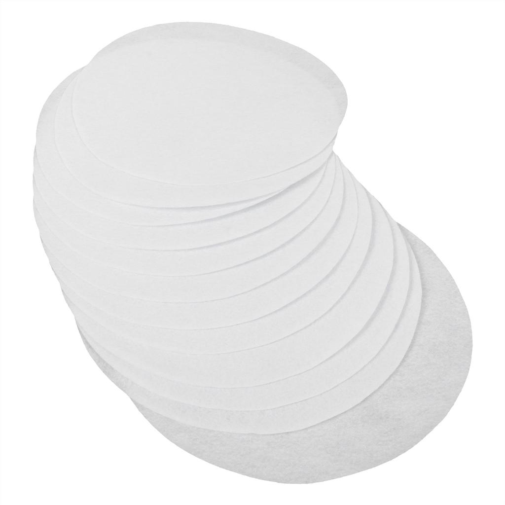 Felt Dish Protection Pad AntiFriction Storage Separator Insulation Mat Food Plate Porcelain Divider(White 48PCS)