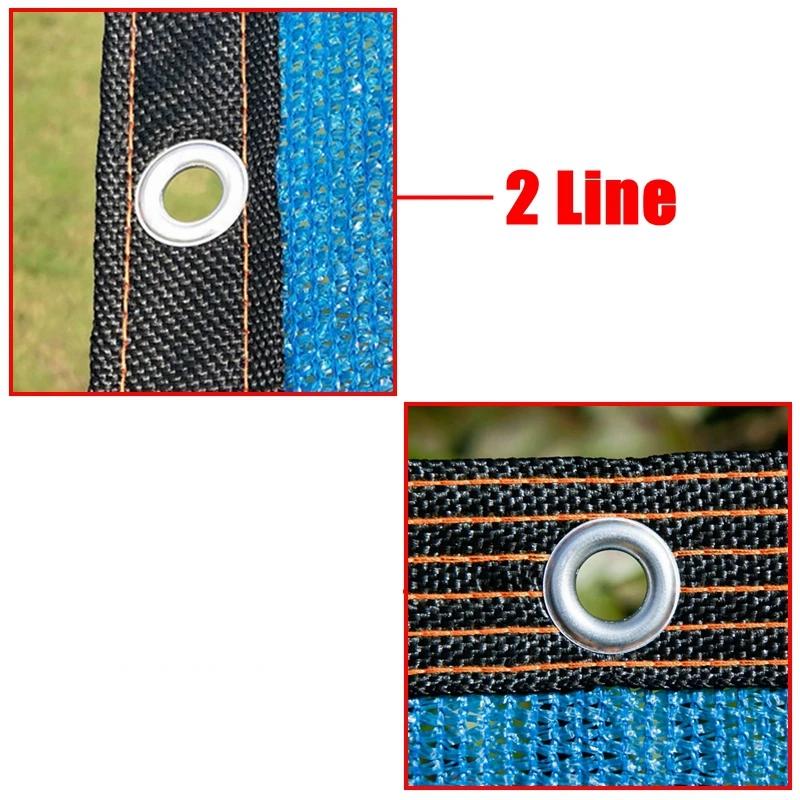 

Blue Anti-UV HDPE Sunshade Net Garden Fence Privacy Mesh Gazebo Shading Canopy Outdoor Camp Sails Awning Sun Shelter 1x1m
