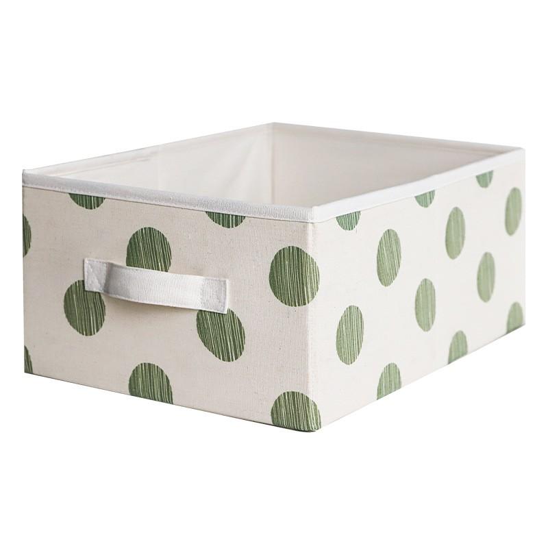 Foldable Fabric Storage Box With Lid Dustproof Clothes Organizer Closet Bedroom Drawer