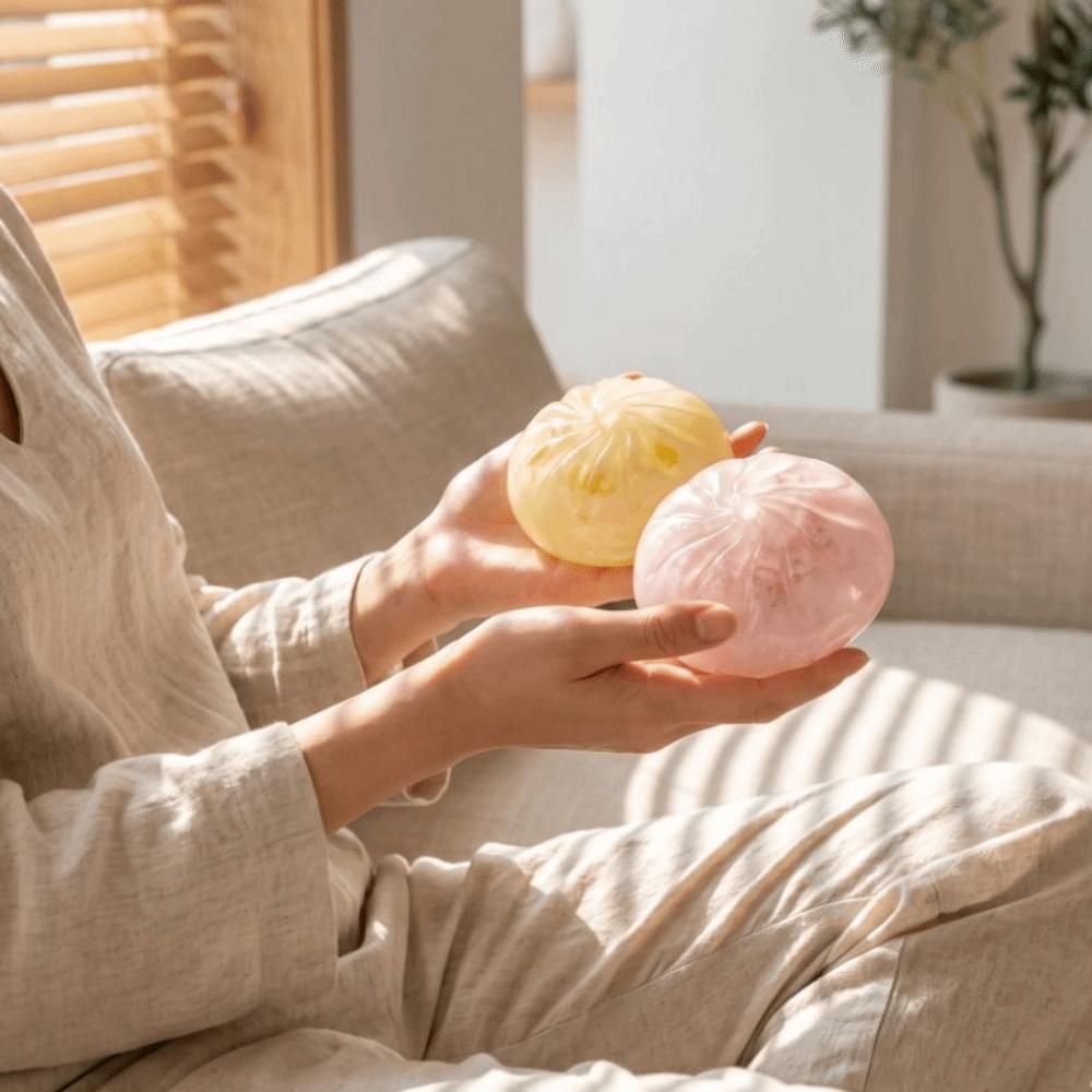 Realistic Bun Dumpling Squeeze Toy Cute Soft Sensory Fidget Ball Squishy Big Bun Student Prize