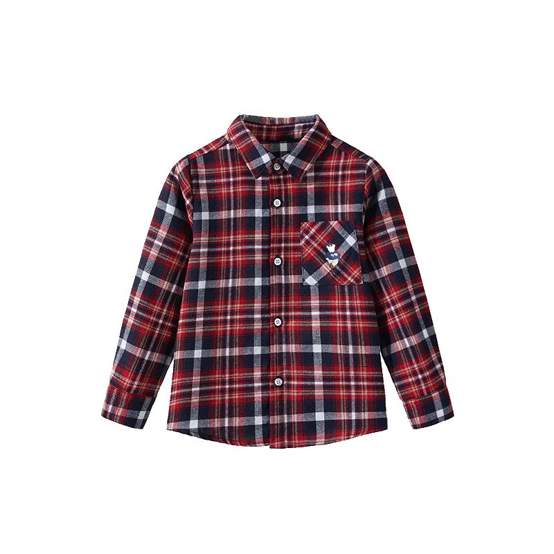Classic Teddy Boys  Plaid Long-Sleeve Shirt 160