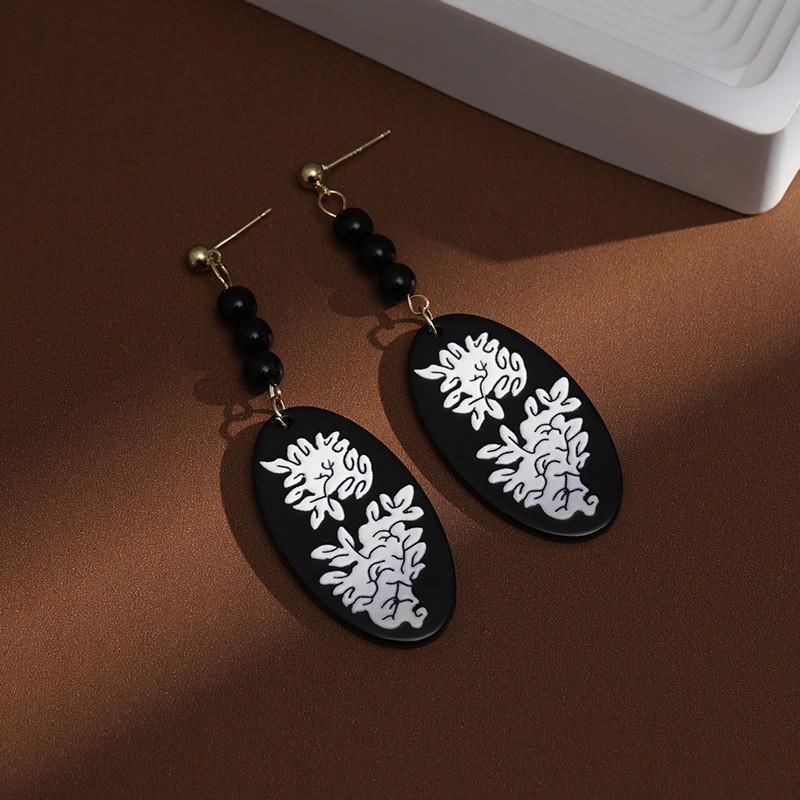 Boucles d'oreilles gland perle en forme d'éventail:  Pendentif Boucle de Paix Style Chinois Rétro pour Costumes Hanfu