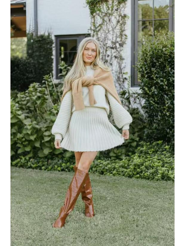 2023 Herbst/Winter Damen Europäischer und Amerikanischer Pullover Set