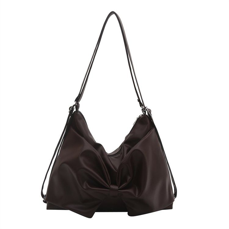 Korean-style Cute PU Leather Big Bowknot Backpack Crossbody Bag Shoulder Bags Large-capacity Storage Bag Woman Bags Wallet