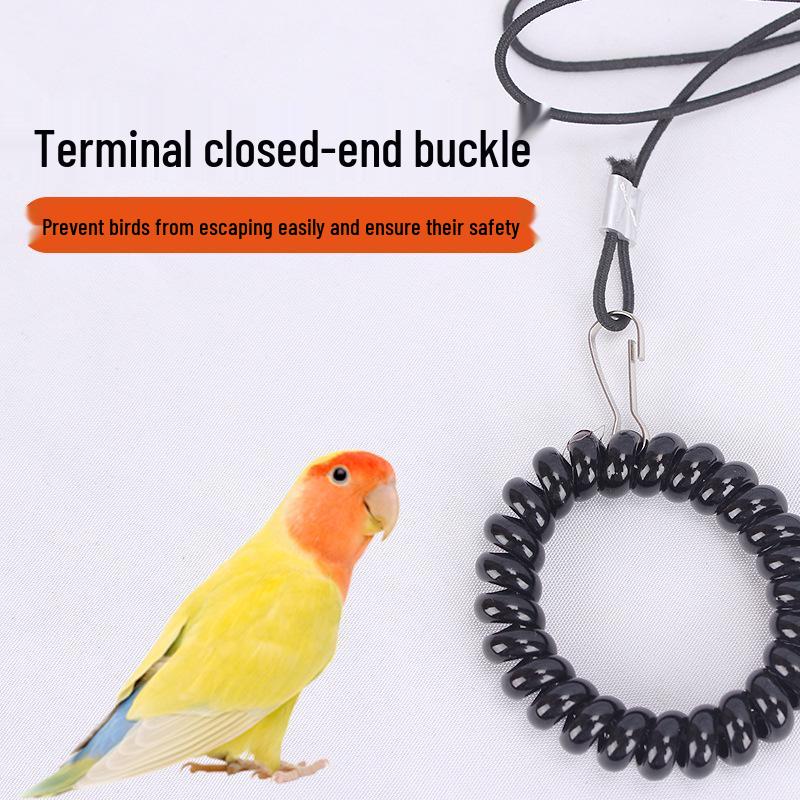 Ultralekka lina do treningu ptaków z miękkim pierścieniem na kostkę: Idealne dla papużek falistych, nimf, majn - bezpieczne dla stóp