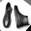 Men's shoes Martin boots Men's high-top British fashion tooling boots Versatile winter velvet thermal cotton boots