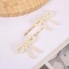 Imitation Pearls Bead Bowknot Hairpin Stylish Barrette Accessory for Women Girls