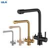 ULA Filtered Kitchen Faucets Hot and Cold Drinking Water 3-ways Filter Kitchen Sink Mixer 360 Rotation Taps