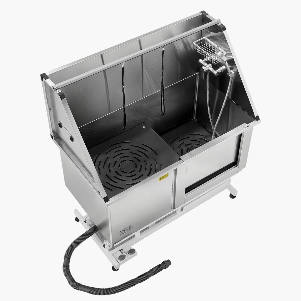 127 Cm Electric Dog Grooming Bath Tub Stainless Steel W Water Filter