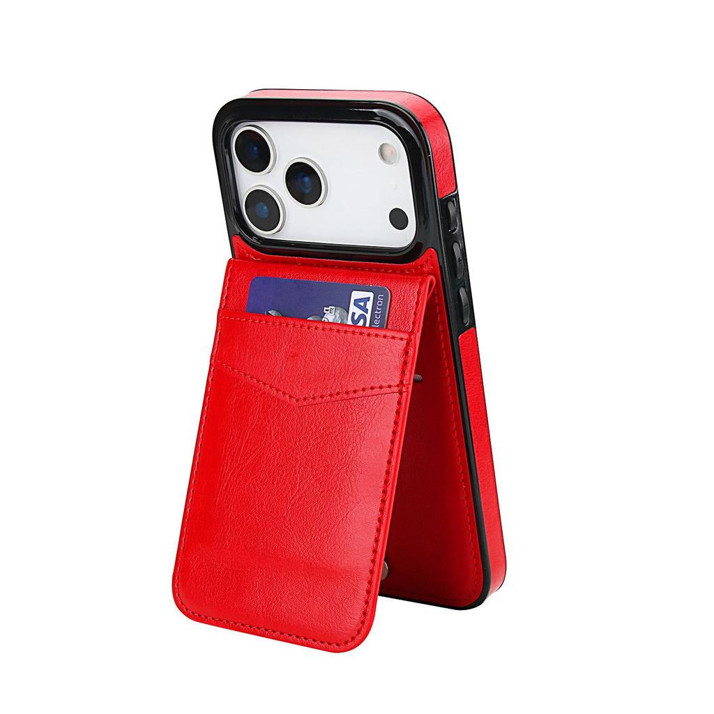 iPhone 17 Pro Max Stylish Card Holder Case with Stand