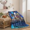 Cartoon Attack On Giant Series Double Sided Flannel 3D Digital Printing Blanket Cover