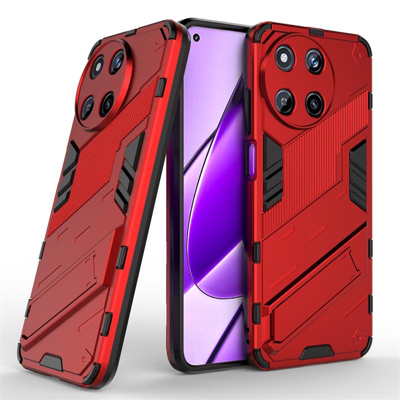 For Cover OPPO Realme 11 Case Realme 11 4G Global Capas Shockproof Bumper Kickstand Back Holder Cover Realme11 Realme 11 Fundas