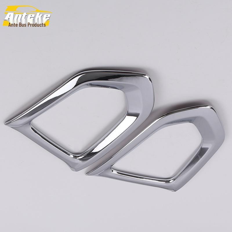 Fits 17 Patrol Models: Front Fog Light Chrome Cover Trim for Car Accessories