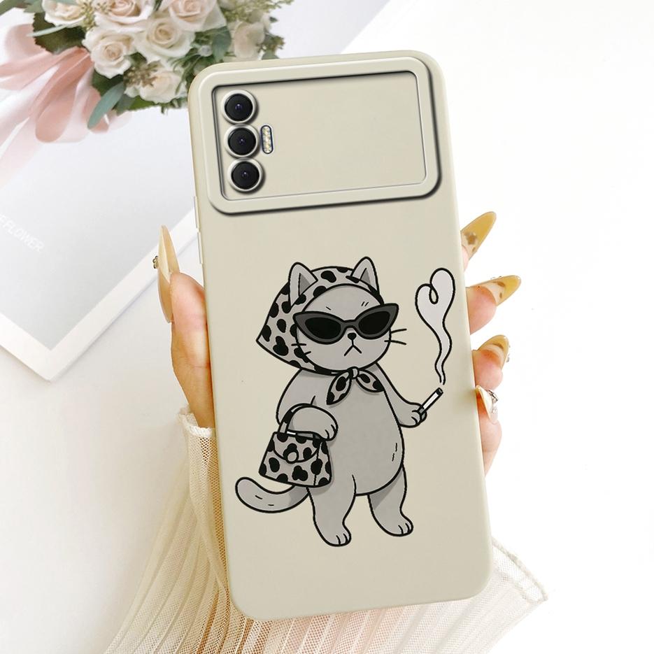 For Tecno Spark 8 Pro Case Spark 8T KG6p Luxury Flower Candy Painted Cover Soft Silicone Case For Tecno Spark 8P Spark8 Pro Bags