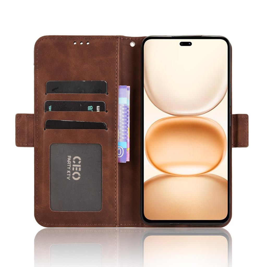 For Honor Power 5G Leather Case Phone Wallet Cover with Multiple Card Slots