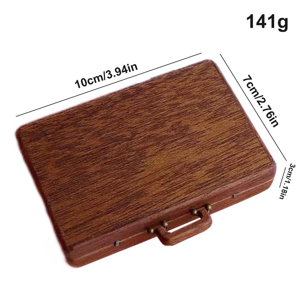 Rock Collection Box for Kids Wooden Storage Suitcase with 33 PCS Stone Educational Science Kits