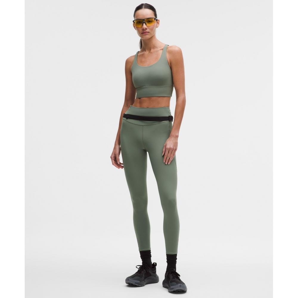 Lululemon Energy Longline Bra  MeDium Support  B D Cups Willow Leaf