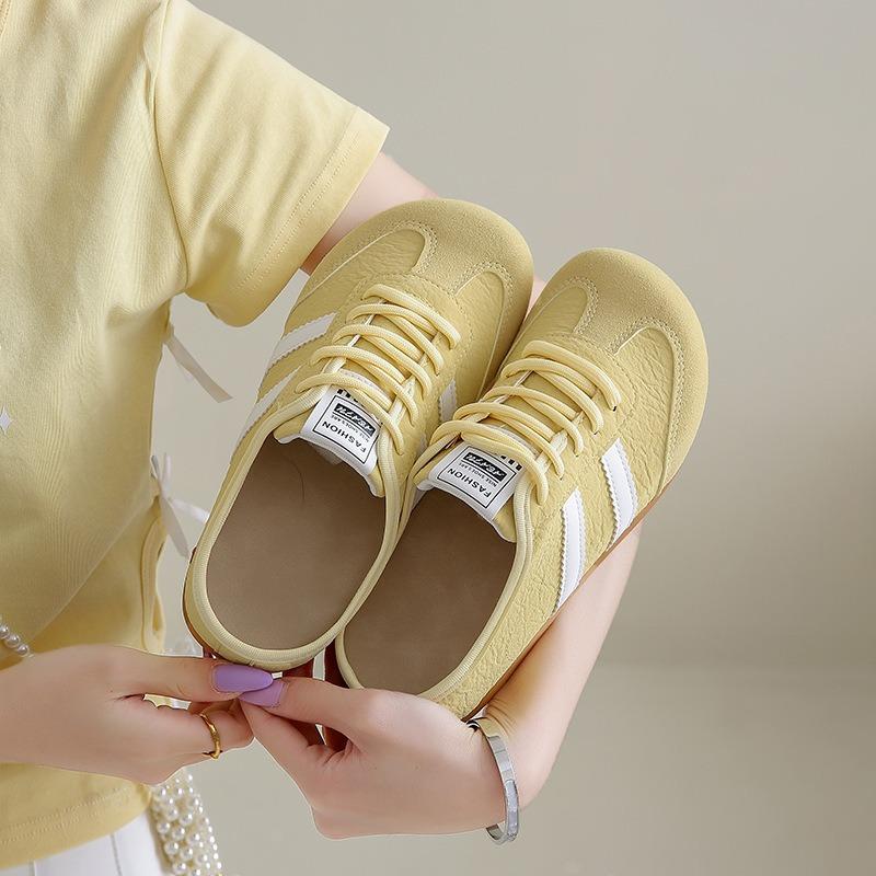 Versatile Flat Bottom Ugly Cute Big Head Women's Shoes New Summer Retro Sneakers Women