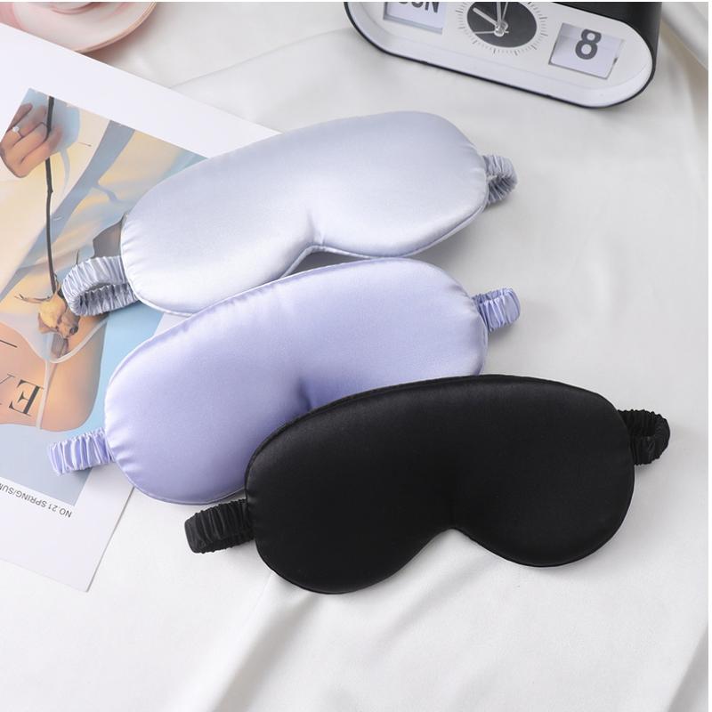 Imitated Silk Sleep Mask,3D Contoured No Pressure Eye Covers,Soft Blindfold For Sleeping,Luxury Silk Sleep Eye Mask