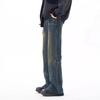 American retro micro-flared jeans autumn Spice Girl high street design high waist thin loose wide-leg pants